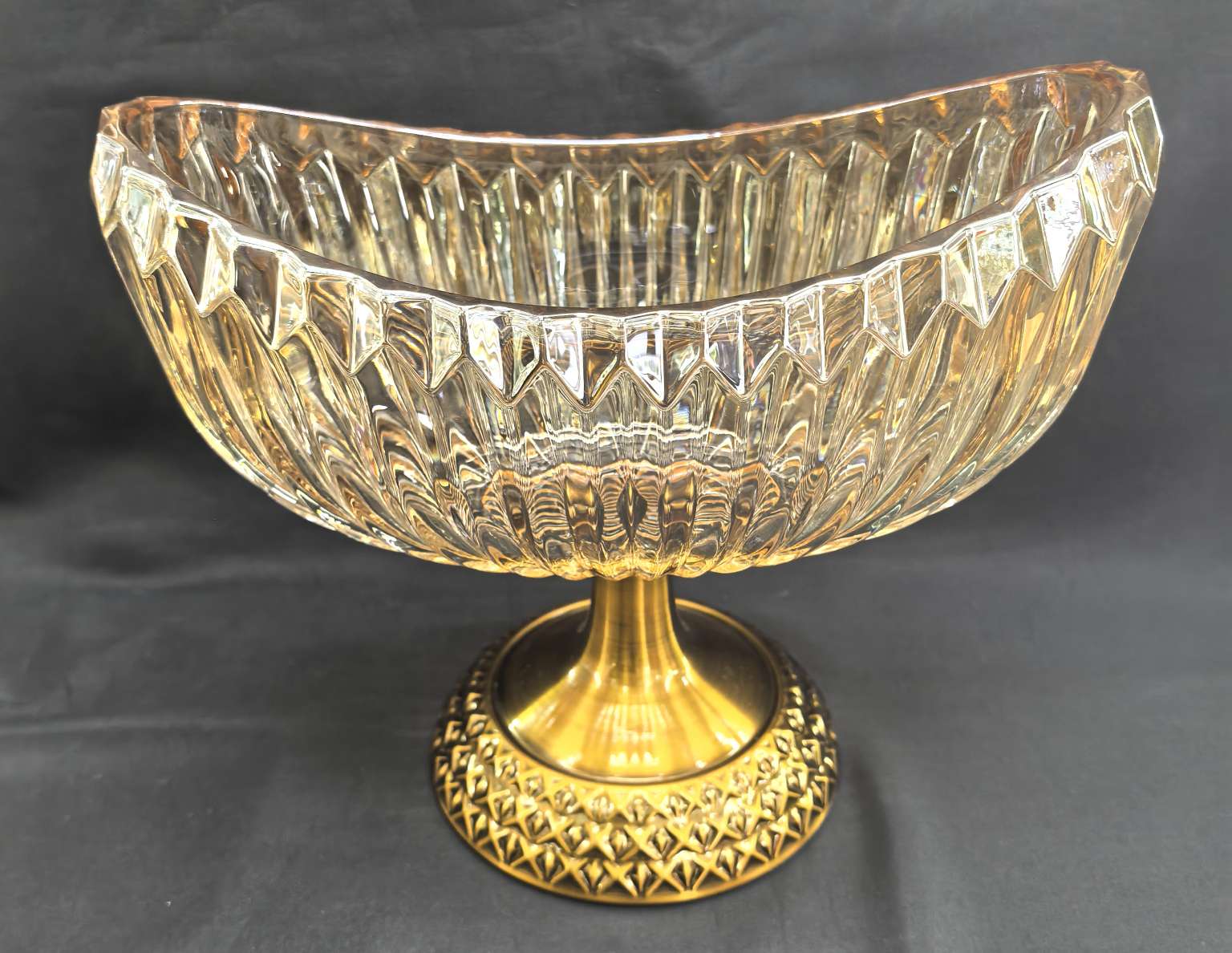 家具软装玻璃工艺水果盘