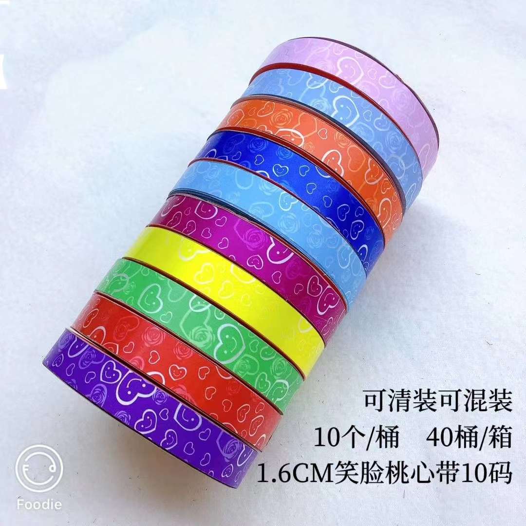 1.6*10 size gold-rimmed plain printed ribbons, stripes and ribbon decals Specification image