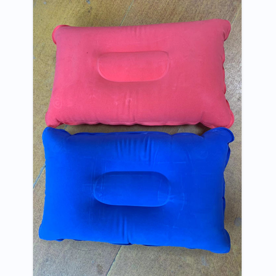 Outdoor camping travel pillow, inflatable pillow, multi-functional nap inflatable throw pillow, PVC flocked inflatable cushion Application Scenario