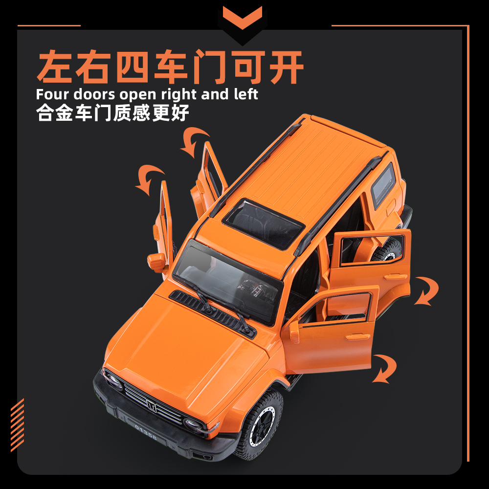 Simulation 1 scale 24 trip 300 alloy off-road vehicle key version model alloy car model Item Picture