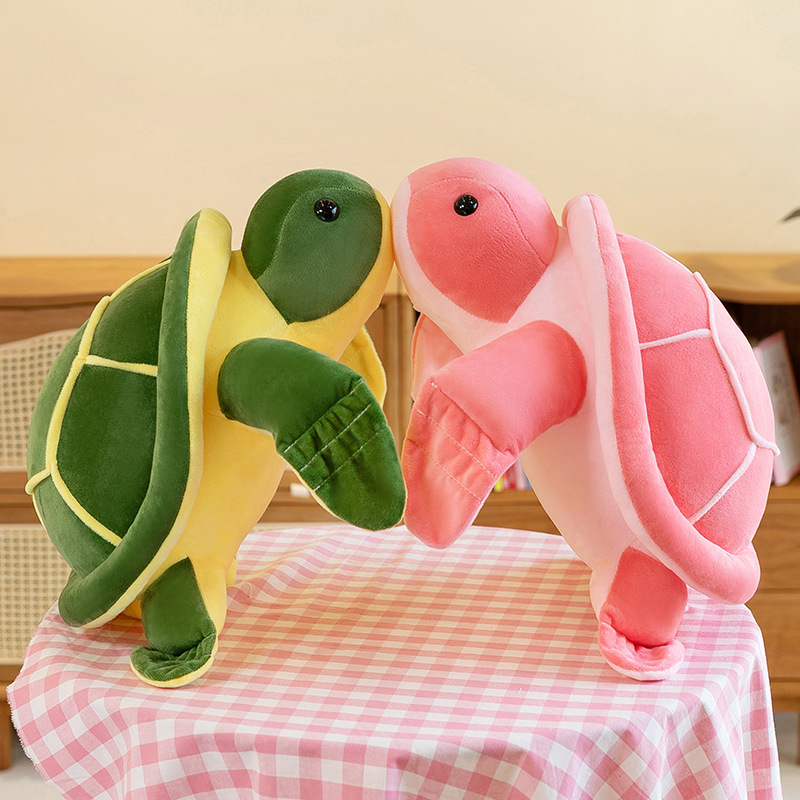 Foreign trade turtle plush toys, creative turtle throw pillows, cross-border Marine animal dolls, children's claw machine dolls Specification drawing