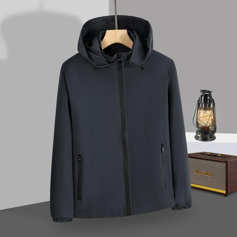 The YIMS-672 thin windbreaker and down jacket has a detachable cap pic 9