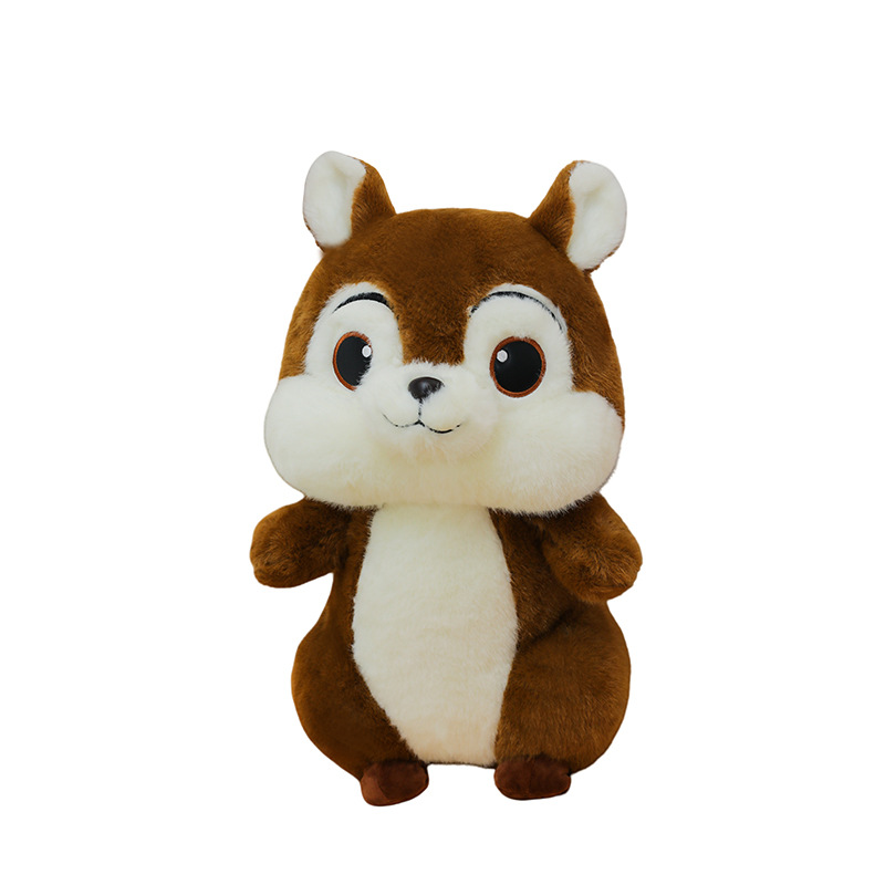 Hot-selling large-sized squirrel Qiqi plush toy, cute Titi doll, bed sleeping doll, children's gift Item Picture