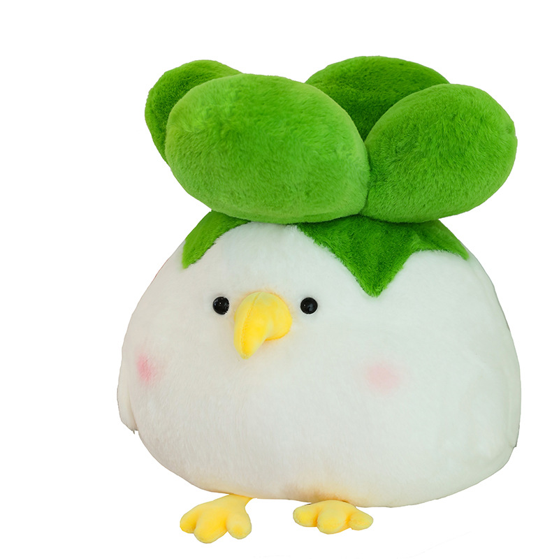 Garlic bird doll, little vegetable chicken doll, plush toy doll for a girl to sleep in, funny gift customization Item Picture