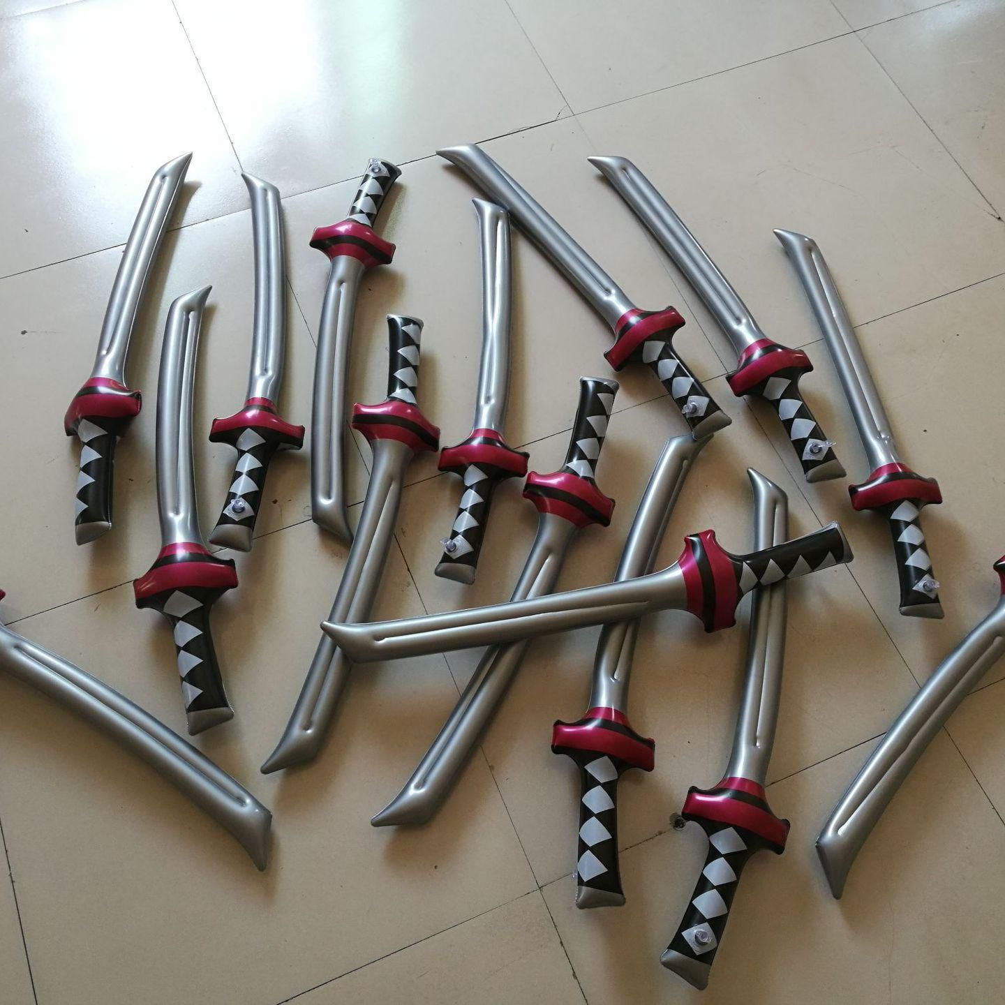 Inflatable samurai swords, children's game interaction, large-scale event props, katana toys, pvc inflatable toys wholesale Application Scenario