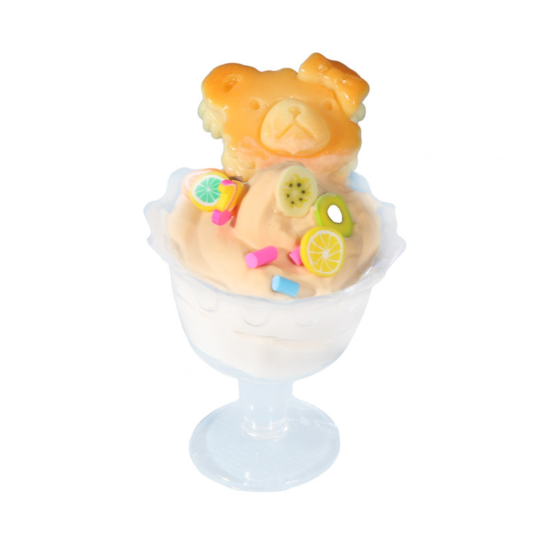 Clay cream glue diy accessories, Guka sticker accessories, 12-piece set of food and play cups, ice cream cups, ice cream cups Item Picture