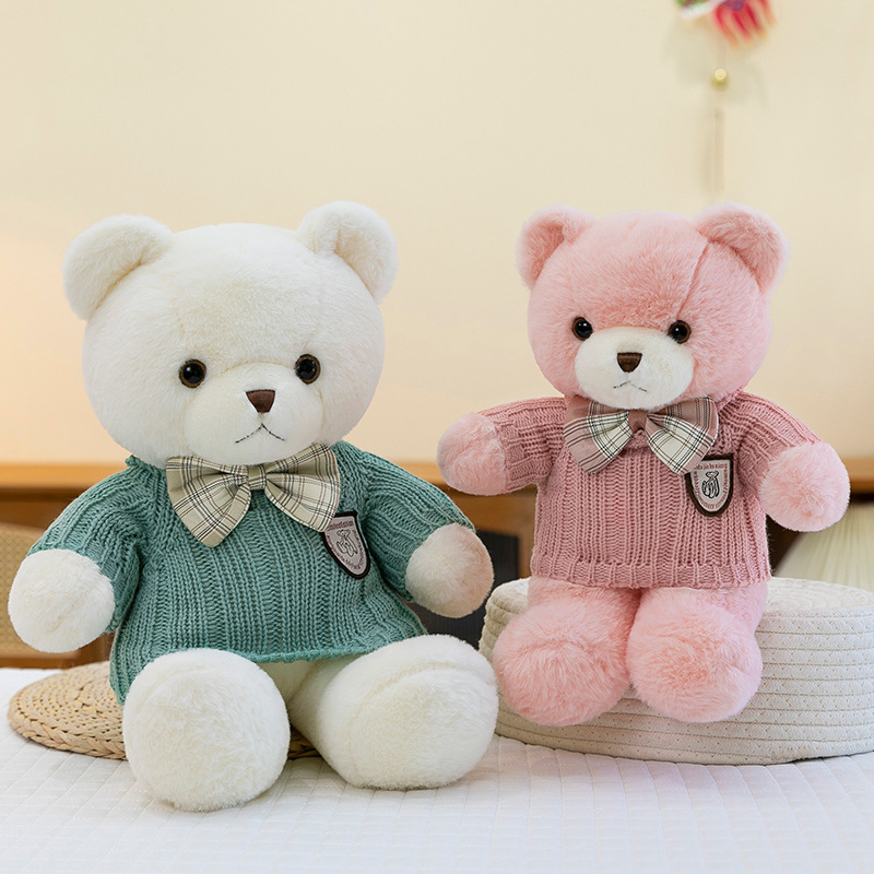 Internet-famous sweatshirts, bear dolls, sweaters, bear plush toys, clothing, teddy bear figurines, event gifts, wholesale logo Specification drawing