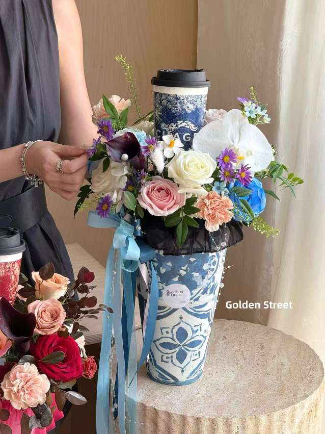 Ice cream wraps, flower vases, dried flowers, and supplies for flower shops Specification image