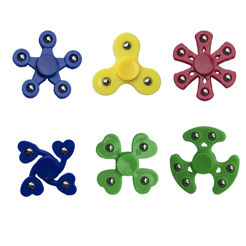 Factory wholesale metal steel ball type fingertip spinner, cross-border palm, interfinger rotating mini spinner plastic toy full figure