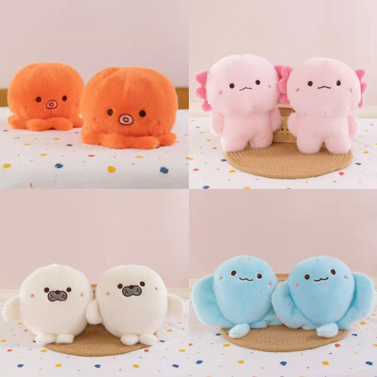 Wholesale of plush toys, 8-inch claw machine dolls, wedding throwing dolls, street promotion of souvenirs, event dolls details Picture