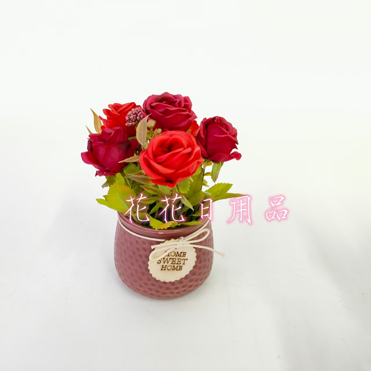 Artificial flowers, fake flowers, bonsai, ceramic POTS, rose ornaments Application Scenario