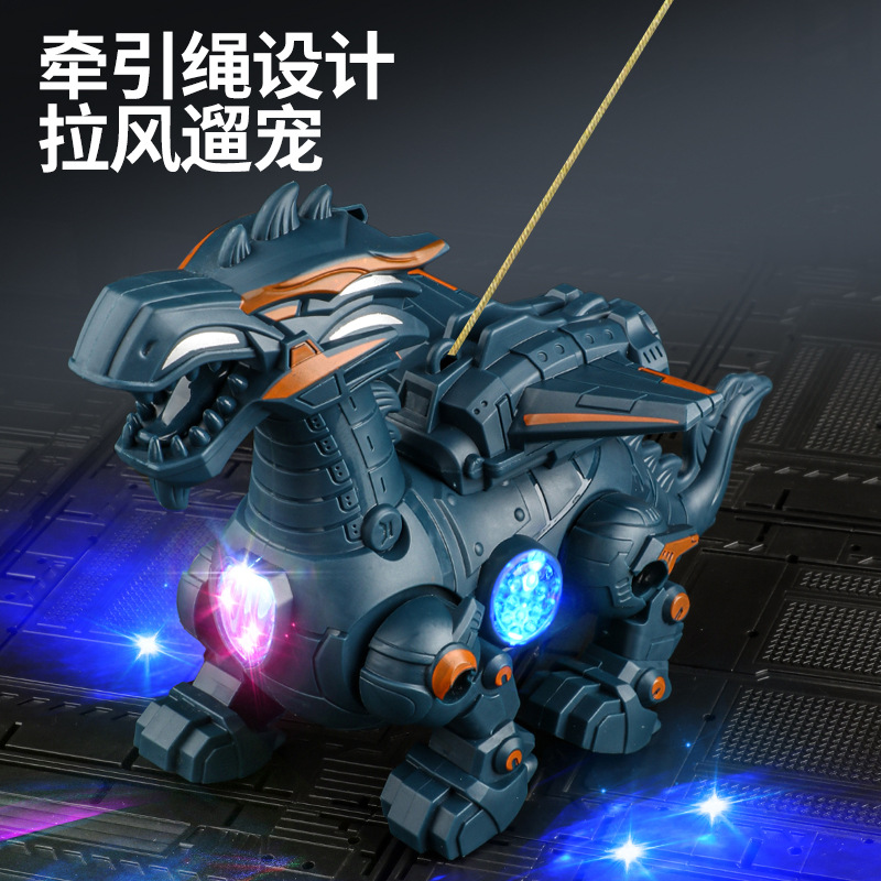 The popular electric rope dinosaur, music, light, automatic walking boy and children's toy simulation dragon starts from one piece Application Scenario