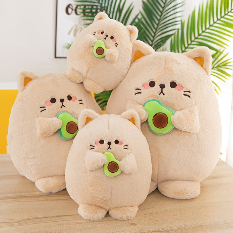 Wholesale of cross-border new products such as avocado plush toys, cartoon cat dolls, anime movie peripheral toys, and claw machines Specification drawing