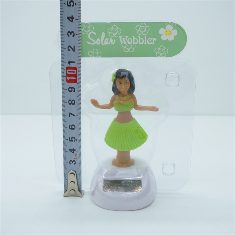 Little beauty solar ornaments, car accessories, special for grass dress girls, decorative gifts, Hawaii Specification image