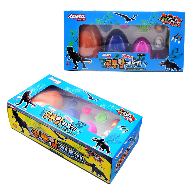 New gift box children's toys in stock wholesale, water-soaked dinosaur eggs hatched, Amazon cross-border creative toys Specification drawing