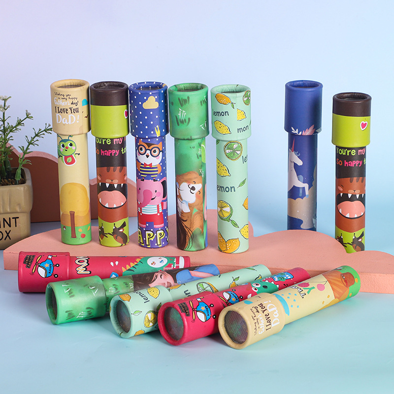 Large rotating kaleidoscope, magical and ever-changing interior view, kaleidoscope for children, kindergarten toys and gifts wholesale full figure