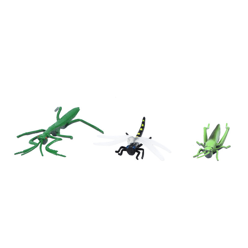 Realistic insect and animal luminous small toys for baby early education, new export products, creative learning toys for boys and girls wholesale Item Picture