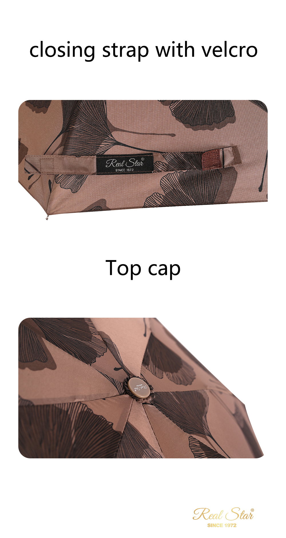 星宝伞5209五折口袋雨伞雨伞超轻全铝合金晴雨伞包包女士伞简约树叶图案雨伞详情19