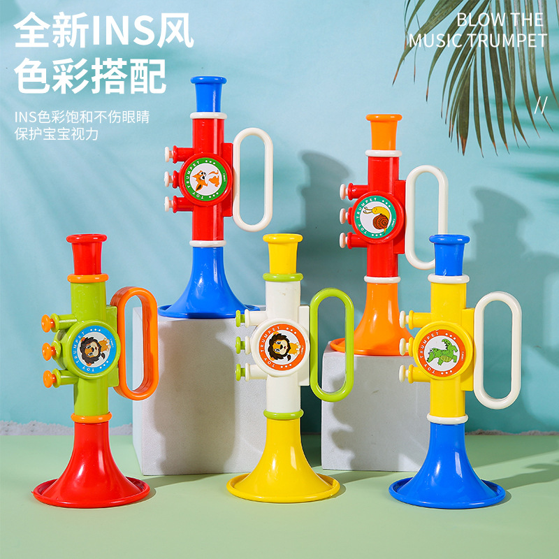 Children's small loudspeakers, popular voice-changing whistle toys, baby intelligence and early education music, infant and toddler street stall toys wholesale full figure