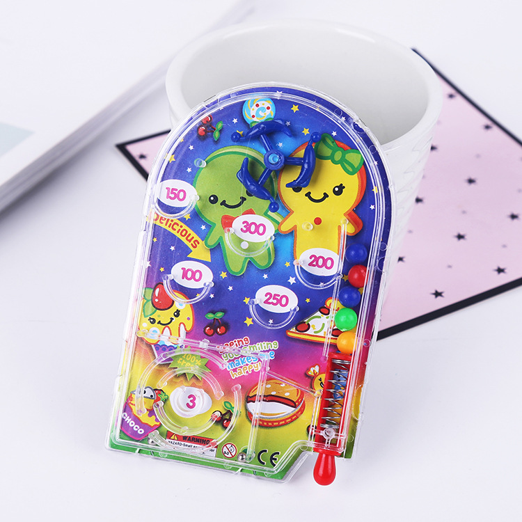 Plastic student intelligence pinball maze, mini house, pinball tray, cartoon pinball tray, intelligence children's toy ground details Picture