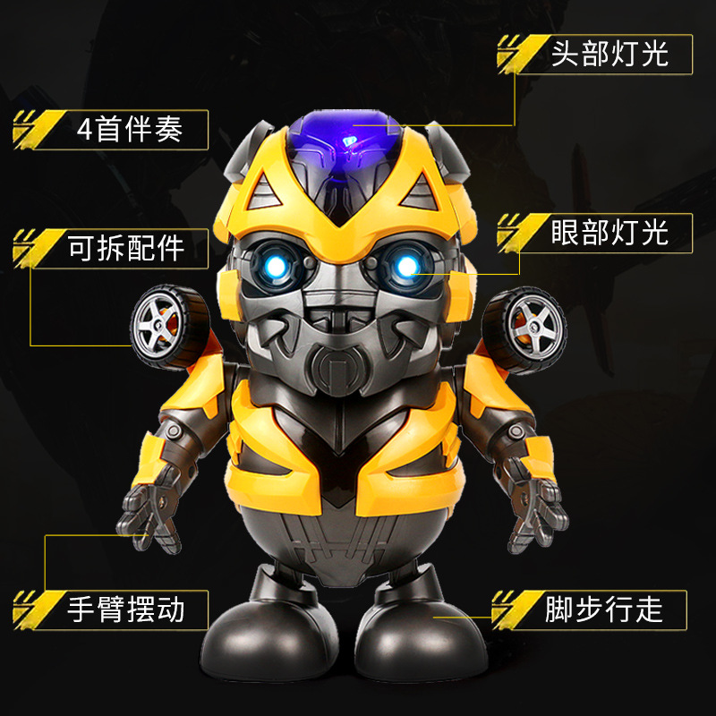The steel toy hero swinging electric robot of Douyin Internet celebrity who can sing and dance supports drop shipping Application Scenario