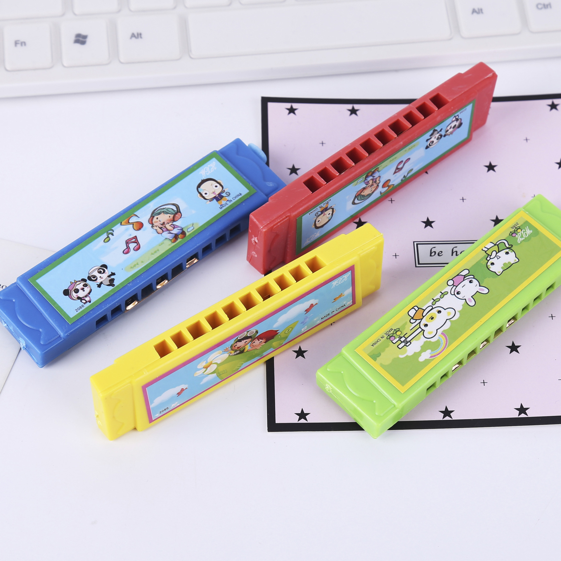 Kindergarten children's toys, ten-hole harmonica, primary school students' first learning of wind instruments, music mini harmonica gifts details Picture