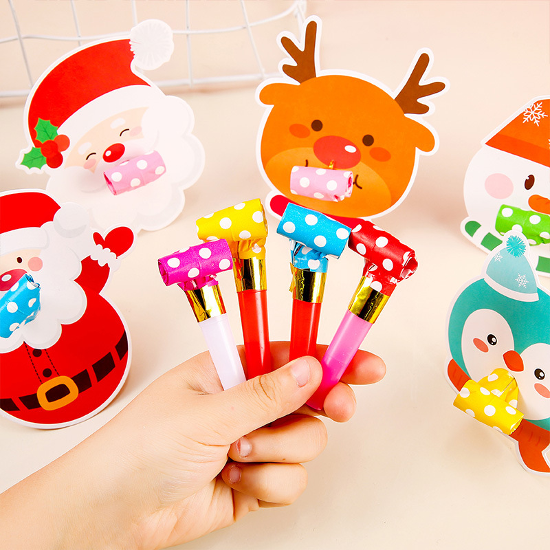 Christmas dragon whistle, whistle roll party, birthday party toys, long nose children's whistle, Christmas gifts Application Scenario
