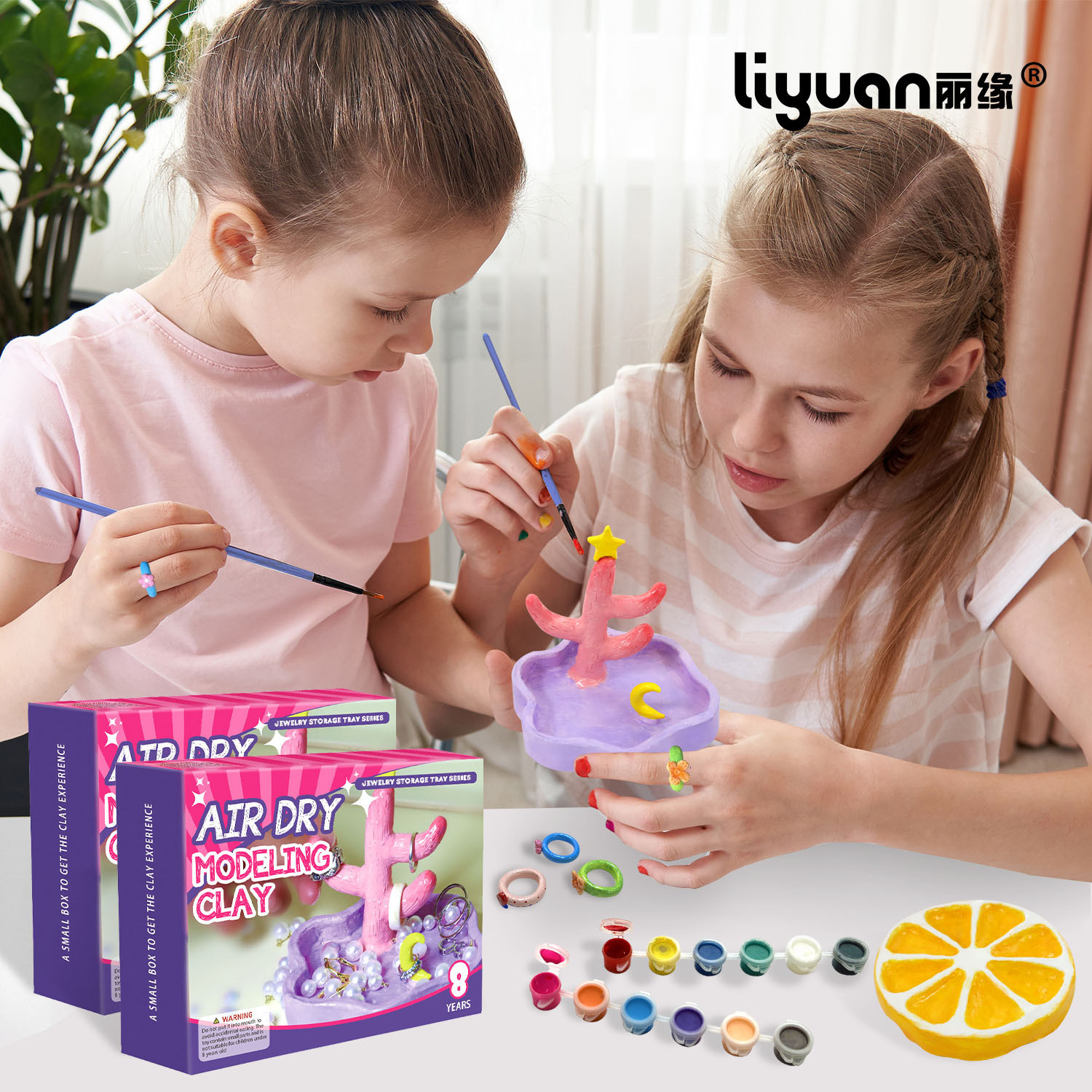 【 New Product 】 Stone Plastic Clay Air-dried Ceramic Clay Jewelry Plate DIY tool Accessory set, Children's material package, Handmade details Picture