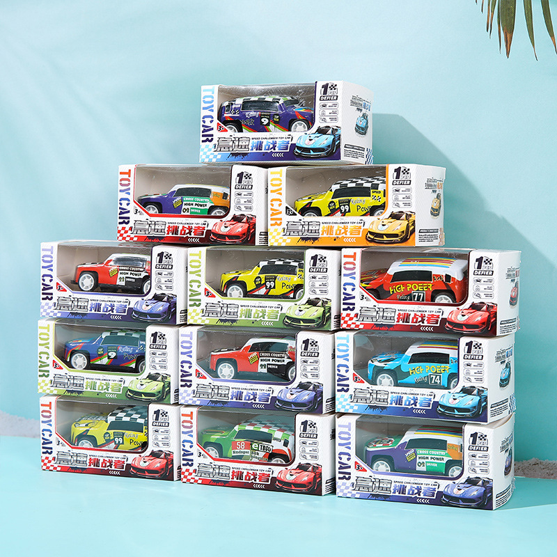 Children's rebound tin carts, children's toys, street stalls, gifts, model cars, bulk boxes, Douyin wholesale details Picture