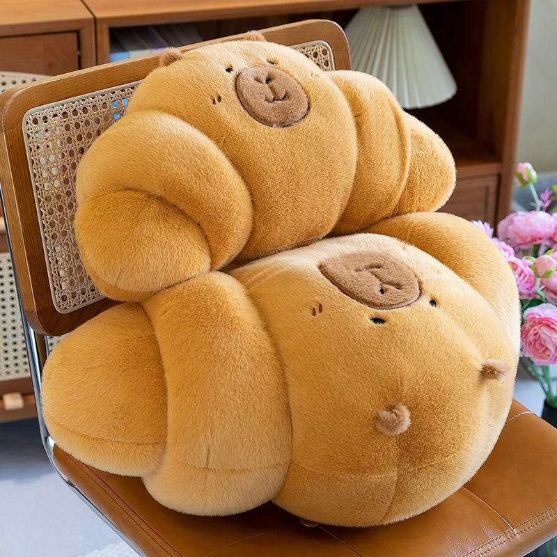 Cross-border big doll, Kapibara plush toy, pillow, long figurine, sleeping doll, sitting back support cushion full figure