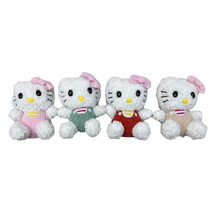 Juguete de peluche kt gato animal recuerdo cubo de peluche ins muñeca creativa colgante de alrededor de la caricatura colgante de peluche llavero muppet colgante adorable decoración clip de regalo máquina de muñeca fábrica venta directa Item Picture