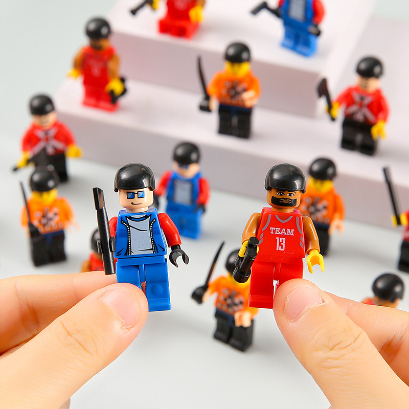 Compatible building block figurines, assembly building block figurines, urban traffic figurines, children's educational toys, gift wholesale details Picture