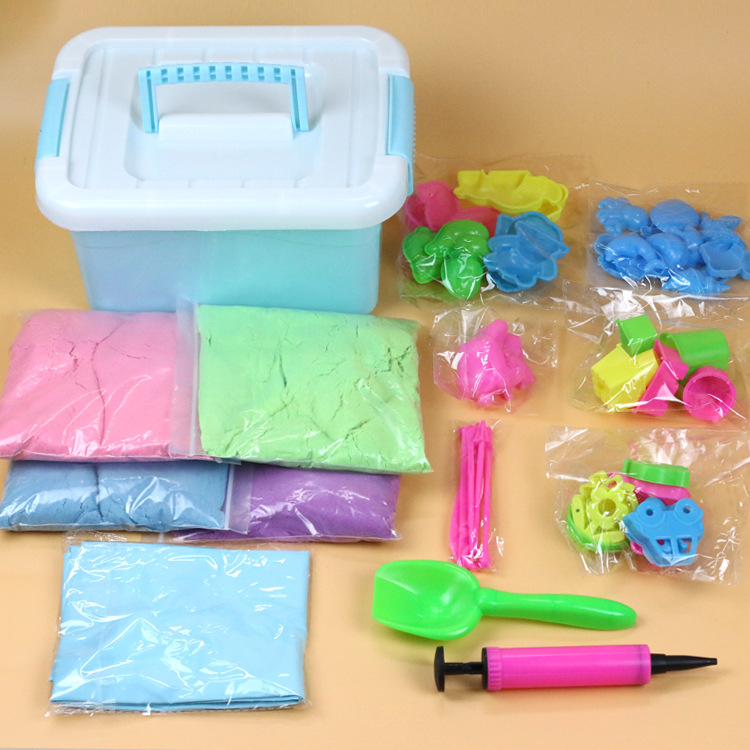 Source factory Children's diy clay space toys Sand set, four-color sand and clay set, plasticine details Picture