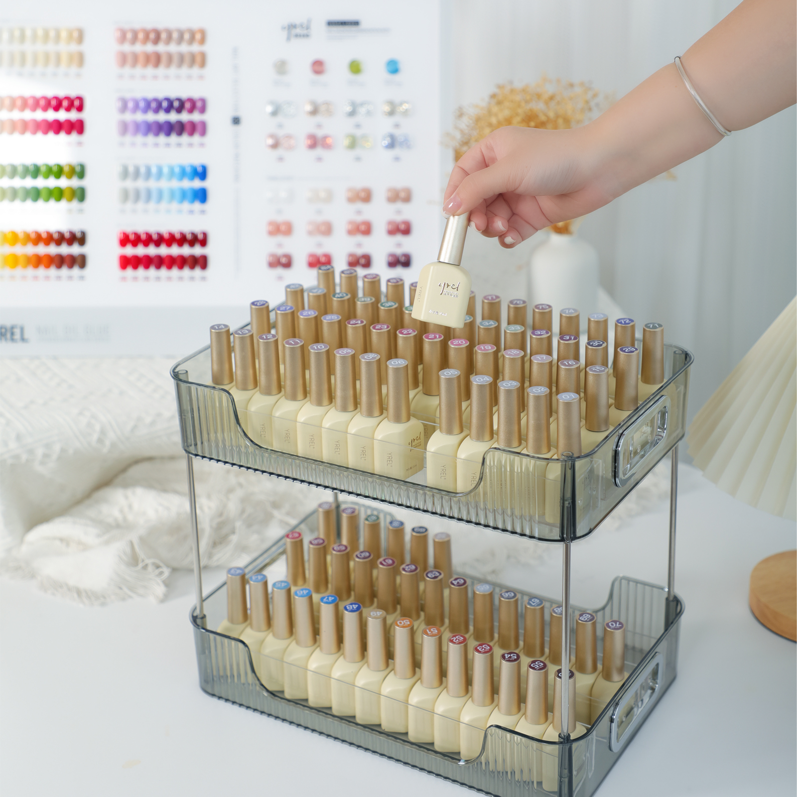 美甲加油胶高流平指甲油胶2025年新款秋冬网红显白奶白色美甲店专用一套产品图