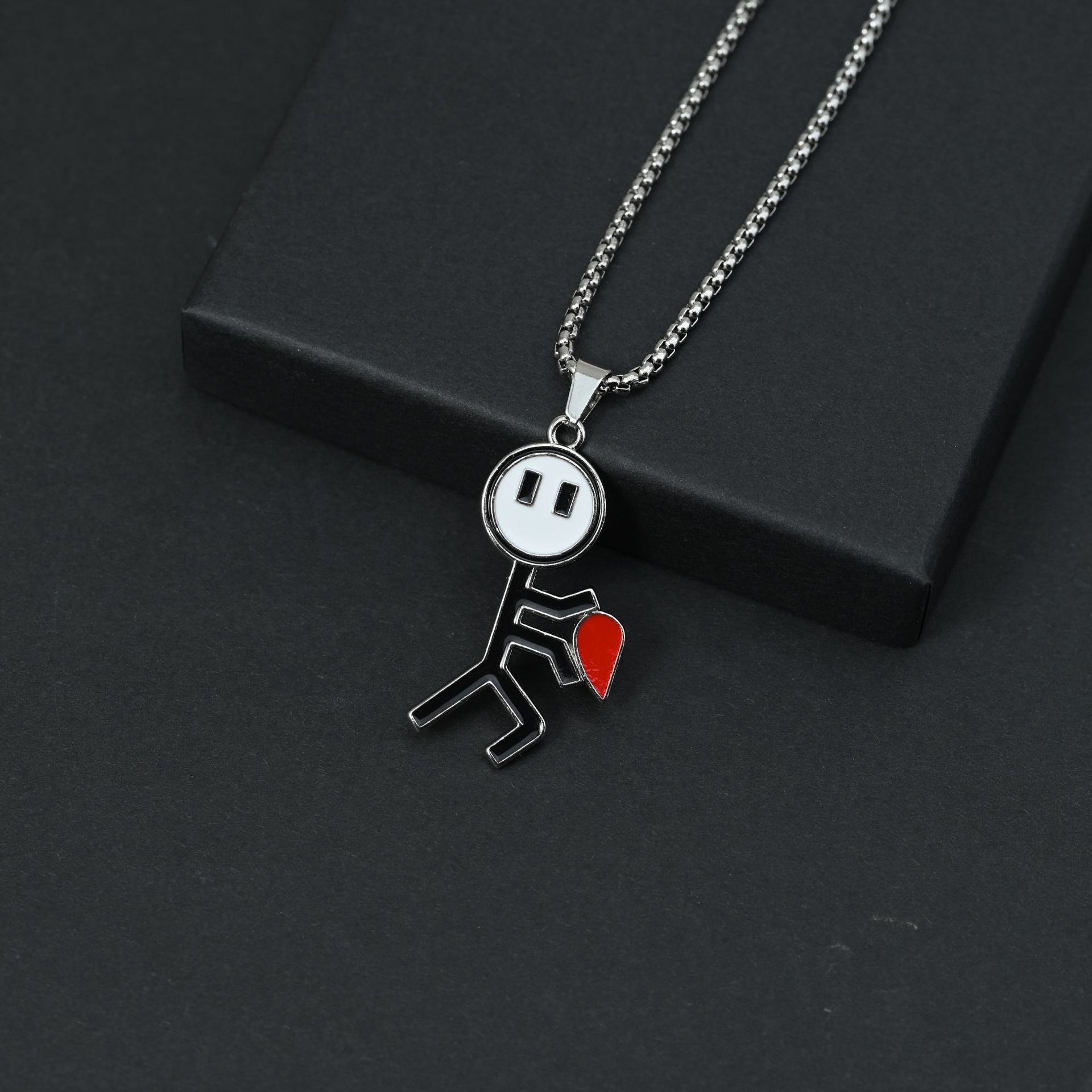 Sanrio Children's jewelry necklace set, round bead chain, colored gemstone oil drip style, suitable for children to wear, cute and fun jewelry gift detail image 2