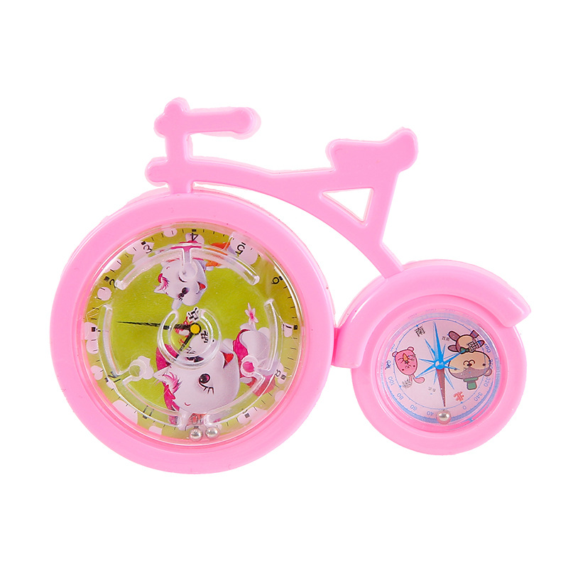 Cartoon puzzle maze, bicycle, leisure bicycle, small maze, night market, street stall toys, kindergarten small toy batch Item Picture