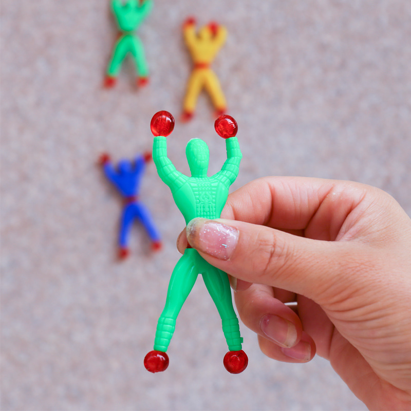 Wall-climbing Man, sticky Spider-Man, Wall-climbing Superman, wall-climbing Man, 2-yuan store, traditional toy, wall-climbing Spider-Man details Picture