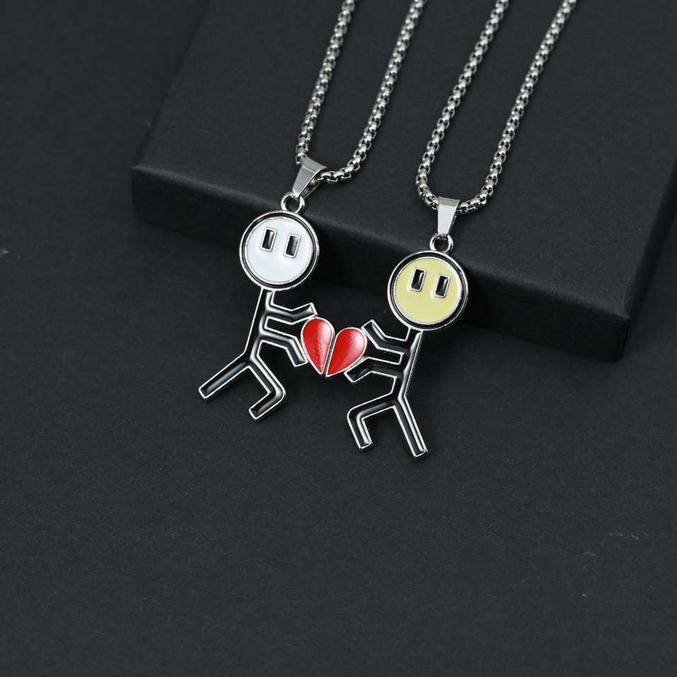 Sanrio Children's jewelry necklace set, round bead chain, colored gemstone oil drip style, suitable for children to wear, cute and fun jewelry gift Application Scenario