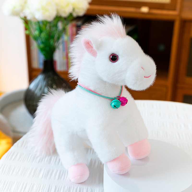This is a popular and cute site-style faux horse plush toy, a little pony doll, a living room decoration gift Application Scenario