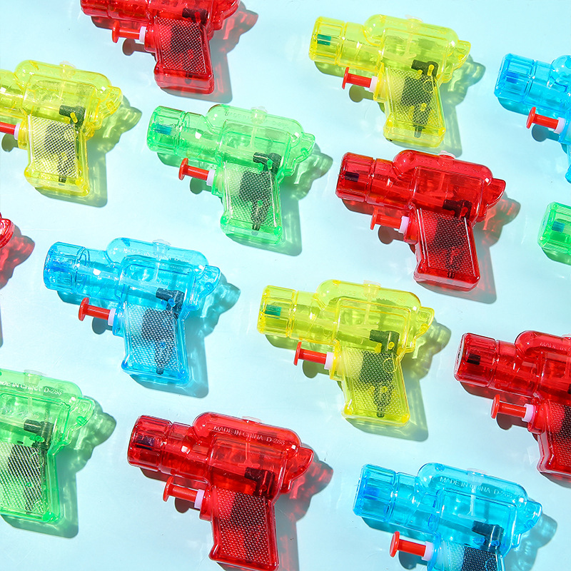 Summer water play toys, mini water guns, children's toys, small water guns, transparent water play stalls, and kindergarten gifts are selling well Specification drawing