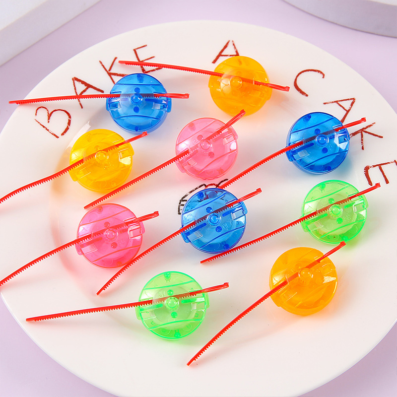 Transparent mini pull-scale gyroscope, small battle gyroscope set, gacha toy, kindergarten reward small gift Specification drawing