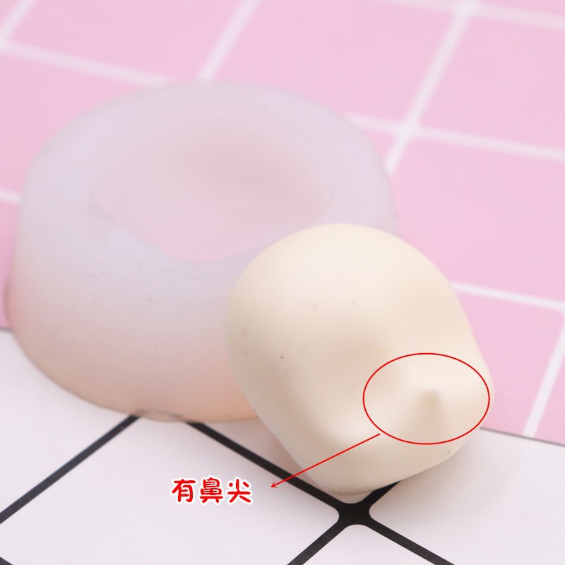 Ultra-light clay face mold, universal Q-version silicone face mask, steamed bun face mold, mantou face mold, diy clay figure face Specification drawing