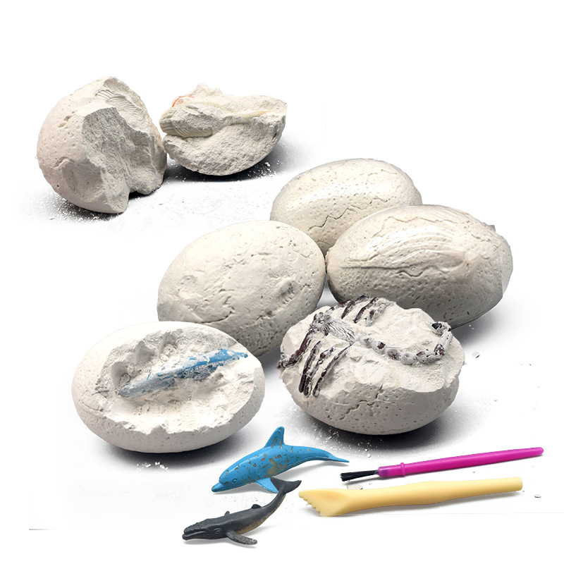 Children's DIY animal simulation models for digging treasures, the same popular children's archaeological excavation toys full figure
