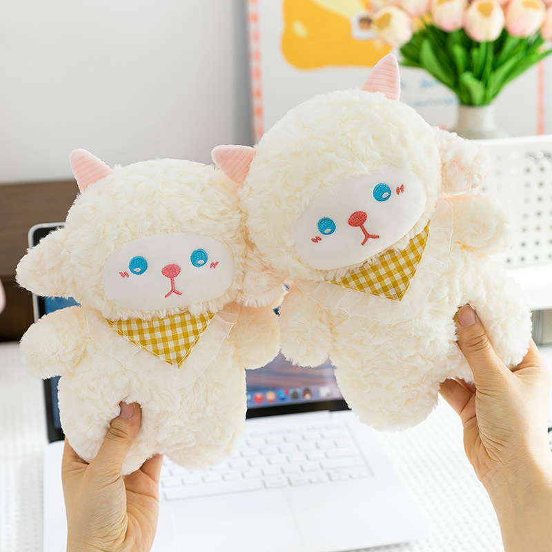 Wholesale of new trendy DY scarf, little lamb doll, plush, soothing and cute doll toys for girls Application Scenario