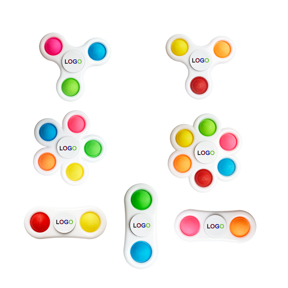 Cross-border best-selling Bubble Fun fidget Spinner soft rubber educational and stress-relieving toy, 2356 spinner toys for relieving finger stress Application Scenario