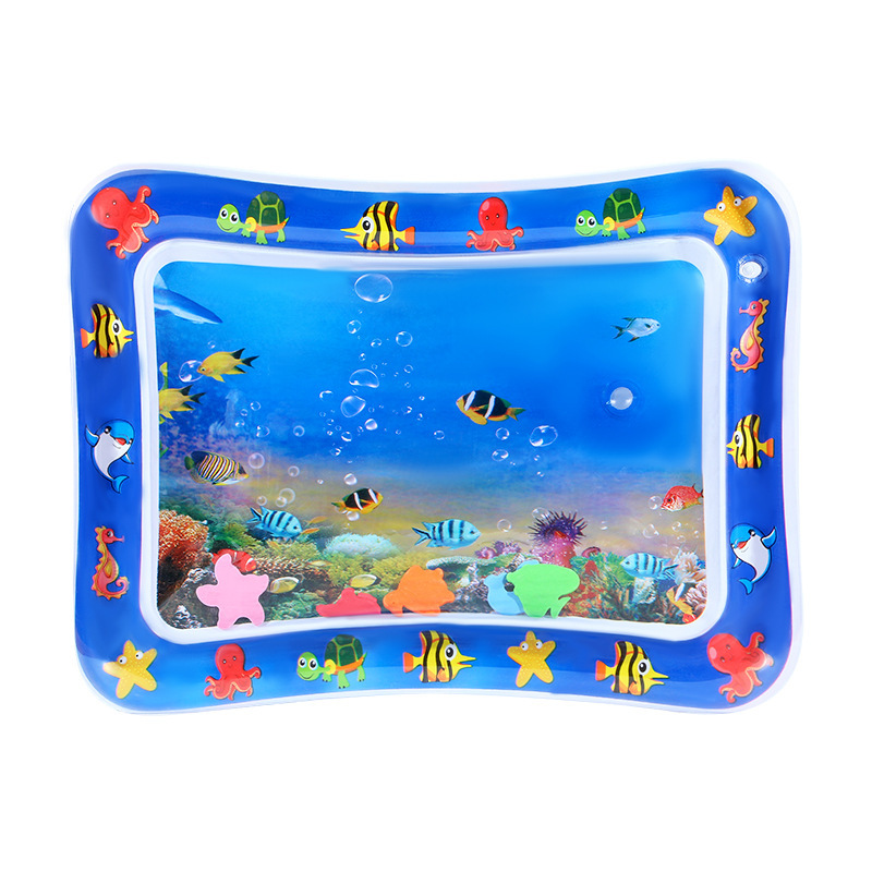 Cross-border baby inflatable pat water mat, children's Marine life with bright colors, swimming ring, climbing mat, water seat mat Specification drawing