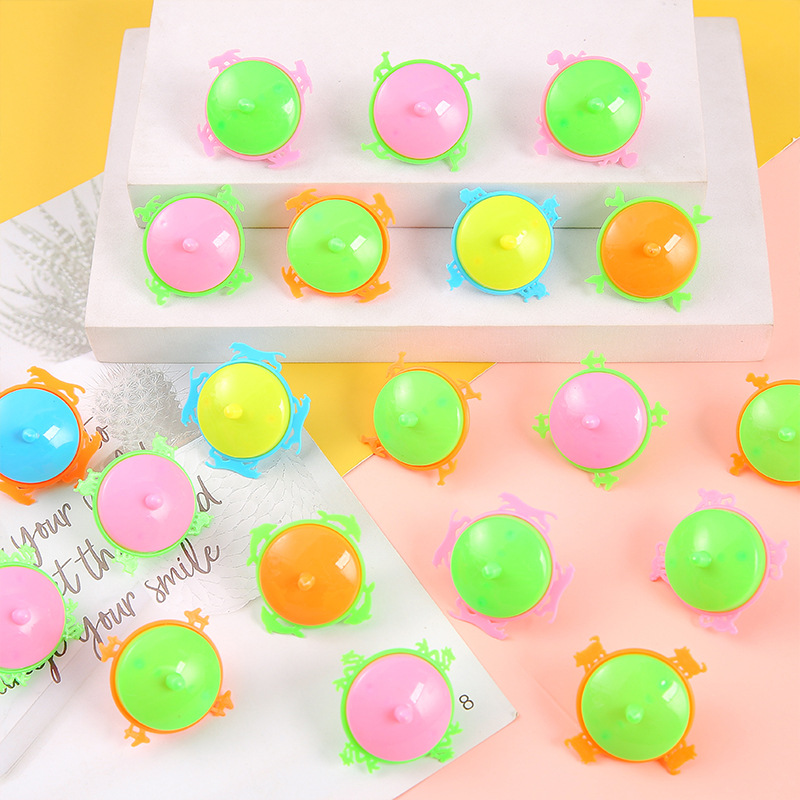 Colorful little gyroscope, nostalgic small toys, small ground spinning gyroscope, candy-colored children's toys wholesale Specification drawing