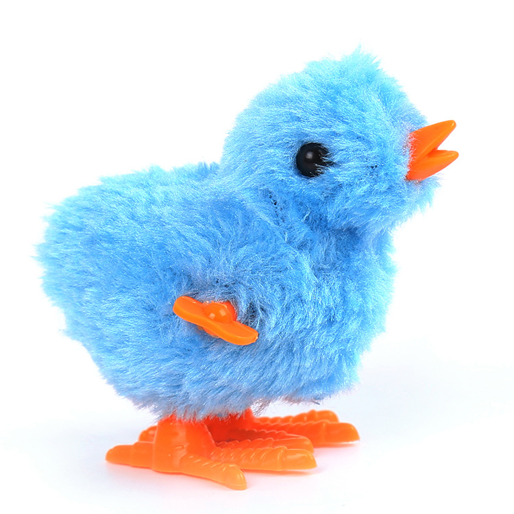 Winding chicken, spring toy, spring chick, plush chick, cute toy, baby and children's plush toy Item Picture
