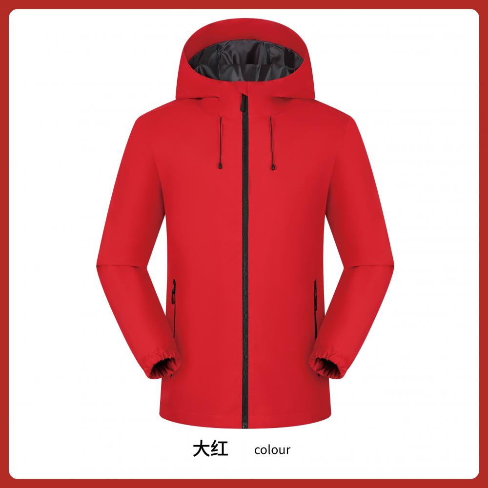 Ml-c8811 Thin windbreaker, single-punch with cap