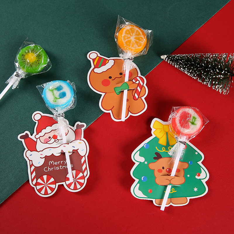 Cute candy decoration card, children's ins cartoon lollipop insert card, high appearance level student back-to-school season small gift Application Scenario
